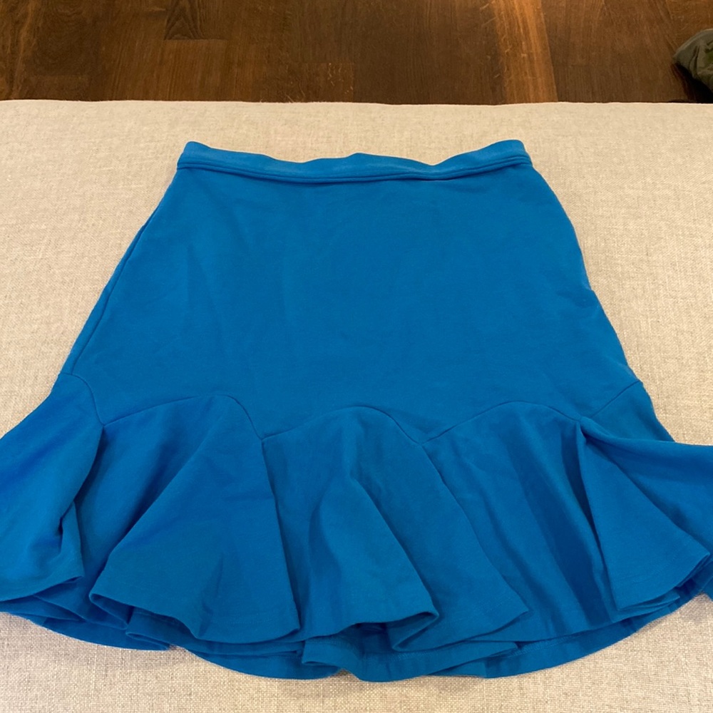 Carven blue flared skirt in blue sz small